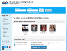 Tablet Screenshot of newarkmemorialhighschool.org